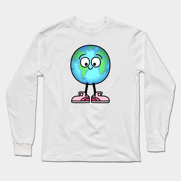 Your pal, the Earth Long Sleeve T-Shirt by Joe Gottli